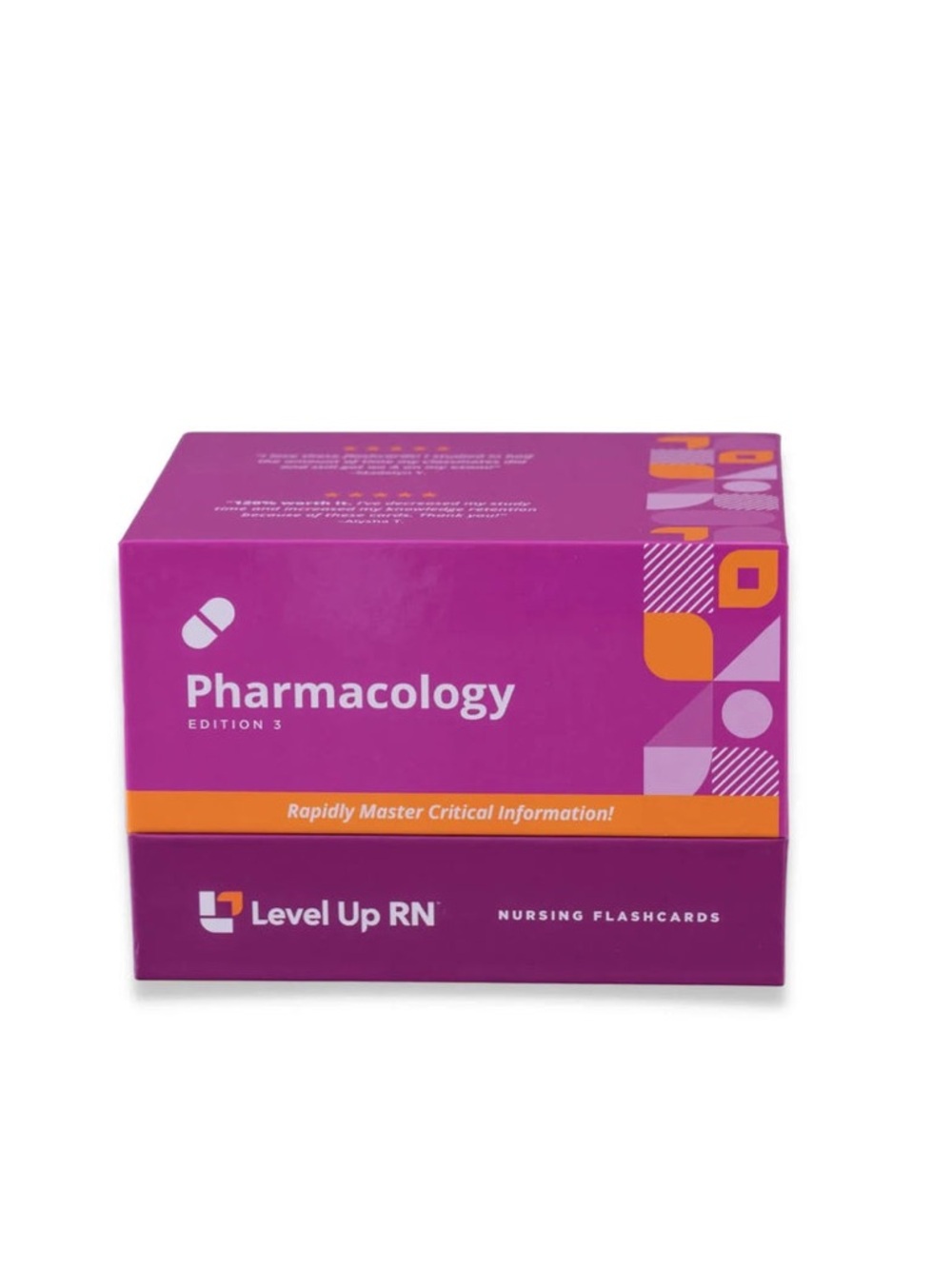 Level Up RN Pharmacology Nursing Flashcards - Purple Box